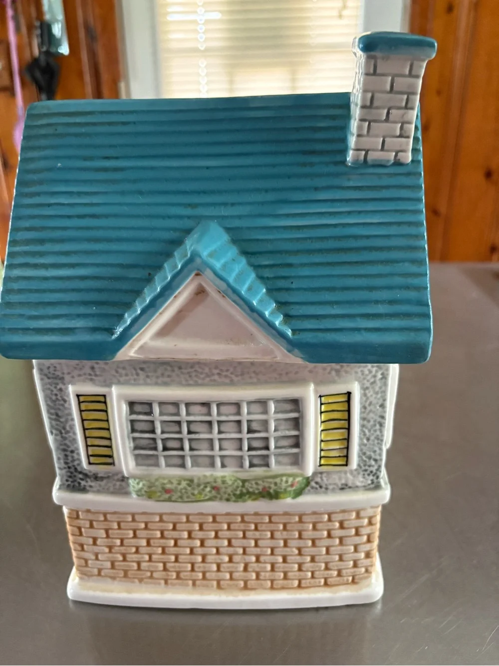 Ceramic Tea Shop Cookie Jar Vintage
